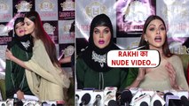 Rakhi Sawant और Sherlyn Chopra ने Press Confrence में उड़ाई Adil Durrani की धज्जियां, Viral Video