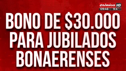 Confirmaron bono de 30.000 pesos para jubilados bonaerenses