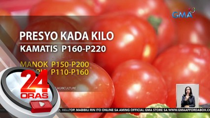 Kamatis, mahigit P200/kg sa ilang palengke; mas mahal na sa kilo ng manok o tilapia | 24 Oras