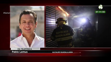 Incendio en el Mercado San Juan de Dios. El alcalde Pablo Lemus da los detalles.