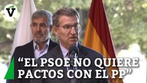 Feijóo dice que el PSOE 