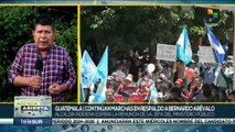 Guatemala: Continúan marchas en respaldo a Bernardo Arévalo