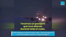 Se descompuso en pleno vuelo, tuvo 