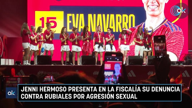 Jenni Hermoso presenta en la Fiscalía su denuncia contra Rubiales por agresión sexual