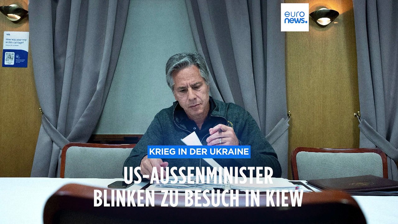 US-Außenminister Blinken in Kiew: Neues Hilfspaket über eine Milliarden Dollar erwartet