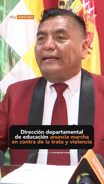 Dirección Departamental de Educación de Santa Cruz anuncia marcha en contra de la trata y violencia