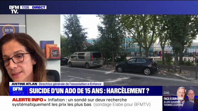 Harcèlement scolaire: Il n'y a plus de pause pendant l'été , note Justine Atlan, directrice générale de l’association e-Enfance