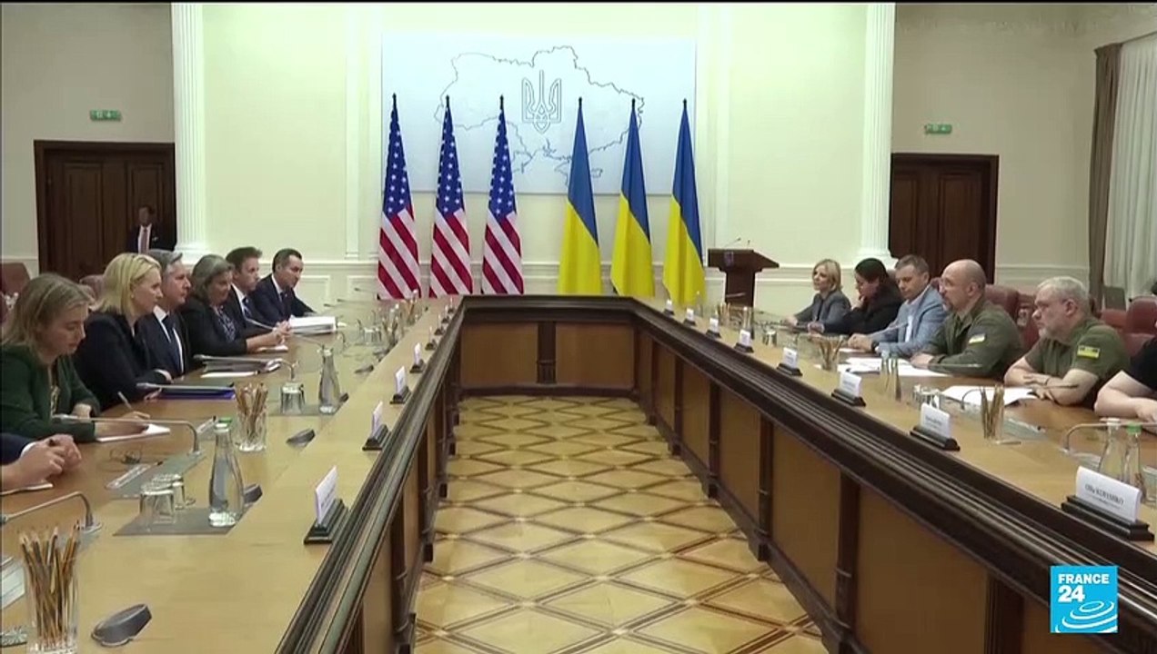 Blinken visits Ukraine in show of support, says it needs 'strong deterrent'