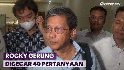 Jalani Pemeriksaan, Rocky Gerung Dicecar 40 Pertanyaan