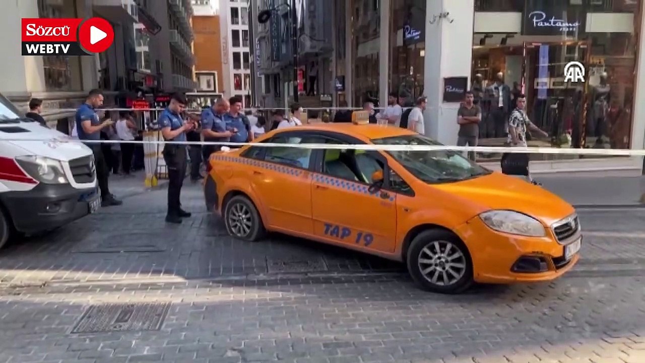 Fatih'te motosikletli ile kavga eden taksici tabancayla bacağından yaralandı