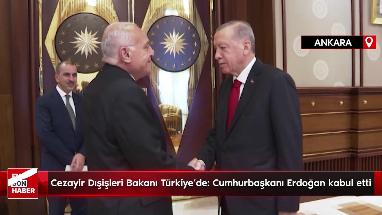 Cezayir Dışişleri Bakanı Türkiye'de: Cumhurbaşkanı Erdoğan kabul etti