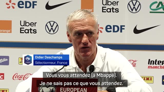 Bleus - Deschamps explique l'absence de Mbappé en conférence de presse