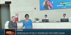 Venezuelan Vice-President visits Brics bank in China