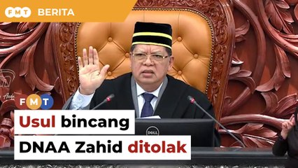 Speaker tolak usul bincang DNAA Zahid