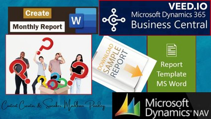 How-to Modify an Inbuilt Report in MS-Word || NAV | D365BC