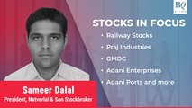 Stocks In Focus: Railway Stocks, Praj Industries, GMDC, Adani Enterprises & More | BQ Prime
