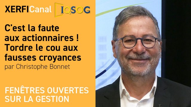 C'est la faute aux actionnaires ! Tordre le cou aux fausses croyances [Christophe Bonnet]