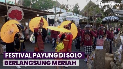 Gelaran Festival Payung Di Solo Berlangsung Meriah dan Penuh Antusias Warga