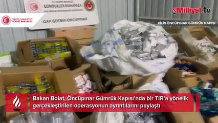Öncüpınar Sınır Kapısı'nda operasyon! Bakan görüntüleri paylaştı