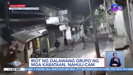 Riot ng dalawang grupo ng mga kabataan, nahuli-cam | BK