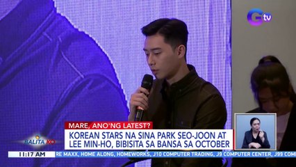 Korean stars na sina Park Seo-joon at Lee Min-ho, bibisita sa bansa sa October | BK