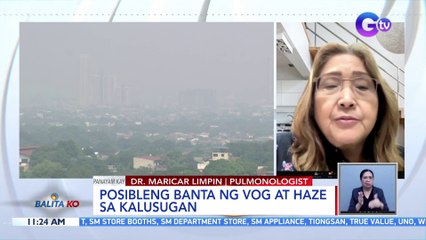 PHIVOLCS/DOH: Mag-ingat sa vog o volcanic smog mula sa Bulkang Taal | BK