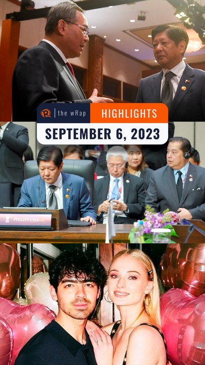 Rappler's highlights: Marcos on West Philippine Sea, ASEAN Summit, Joe Jonas & Sophie Turner  | The wRap | September 6, 2023