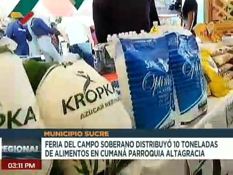 Feria del Campo Soberano favorece a familias de la comunidad Fe y Alegría en el estado Sucre