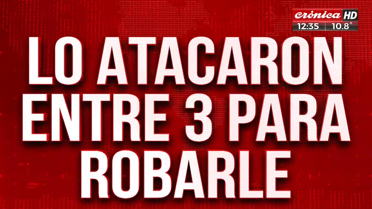 Lo atacaron entre 3 para robarle la bicicleta