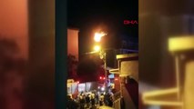 İstanbul’da binanın teras katında yangın