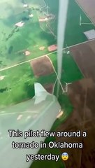 Thrilling Adventure: Brave Pilot Takes on Oklahoma Tornado from Above!