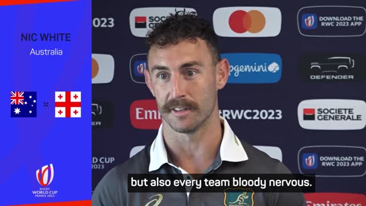 Nic White says Wallabies nerves are normal ahead of World Cup