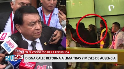 José Luna Gálvez sobre regreso de Digna Calle: “Ya está acá y pueden entrevistarla”