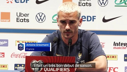 Griezmann : "Mbappé ? Faire en sorte qu'il se sente bien avec nous"