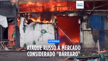 Condenação internacional do ataque russo ao mercado de Kostiantynivka