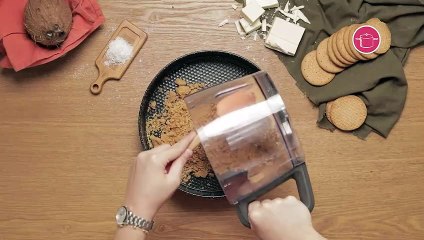 بالفيديو، طريقة عمل تشيز كيك جوز الهند