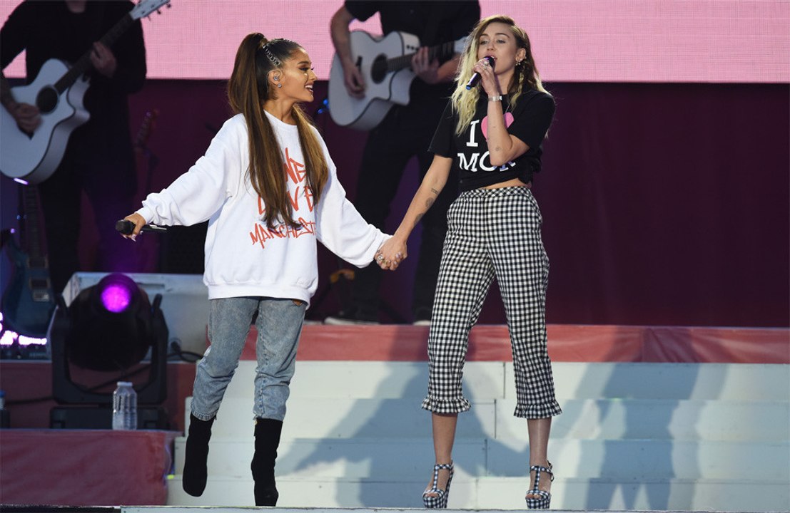 Miley Cyrus: Sie flirtete mit Ariana Grande
