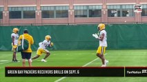 Green Bay Packers Receivers Drills on Sept. 6