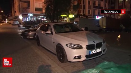 Esenyurt’ta hırsızlar, lüks aracın gösterge panelini çaldı