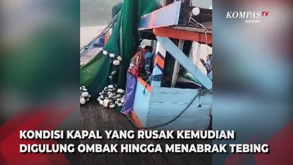 Kapal Nelayan Karam di Pantai Gayasan Blitar, 8 ABK Hilang!