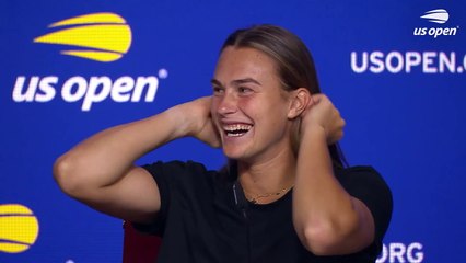 US Open 2023 - Aryna Sabalenka, qualified for the US Open semi-finals : "I have been No. 2. Now I'm No. 1. It's just a difference of position in the draw"