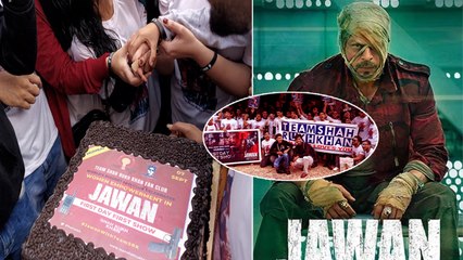 Jawan Public Review: Shah Rukh Khan की Film के लिए Fans की दीवानगी, Cake और पटाखे जला मनाया जश्न