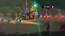 Başakşehir'de kaza sonrasında polisle kavga ettiler