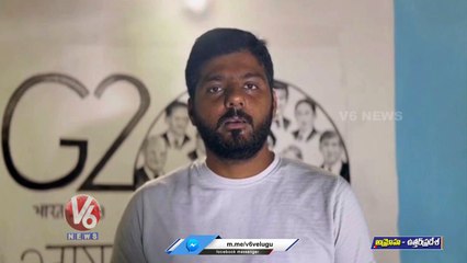 Artist Made 3D Paint Of G20 Summit Logo With Faces Of All National Presidents _ UP _ V6 News