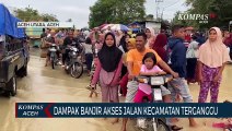 Dampak Banjir Akses Jalan Kecamatan Terganggu