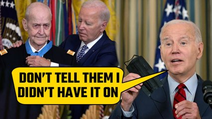 Download Video: Joe Biden flouts COVID guidelines, laughs off wearing masks despite exposure to virus| Oneindia News