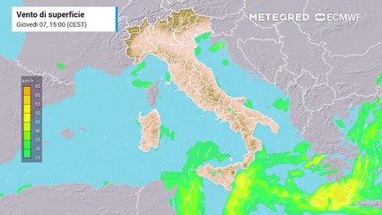 I venti a rotazione ciclonica sullo Ionio