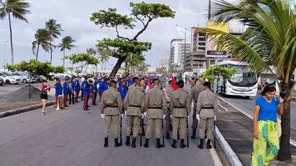 Representantes das Forças Armadas se concentram para o desfile de 7 de Setembro