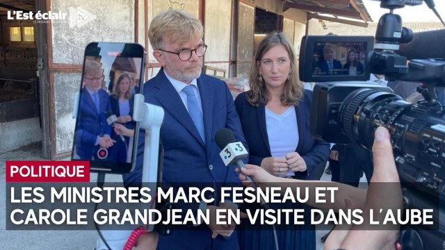 Le ministre de l’Agriculture et la ministre déléguée à l’Enseignement professionnelle étaient à Saint-Pouange et à Sainte-Maure ce jeudi matin pour parler de l’enseignement professionnel