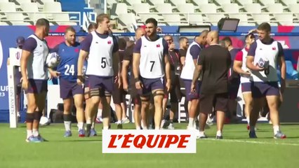 Les Bleus en retard à l'entraînement  - Rugby - CM